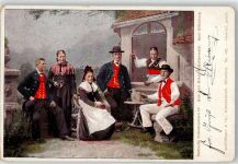 W7601 Schutterwald Tracht Ried Trachten Schwarzwald 1906