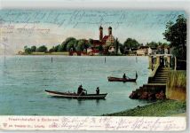 88045 W7990 Friedrichshafen 1905 - Ruderboopartie Kirche Schloss