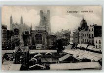 Cambridge - Marktszene Kirche