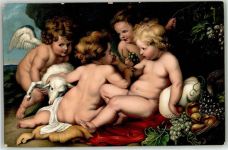 Rubens Jesus heiliger Johannes Kind Verlag Stengel Künstler R Künstlerkarte