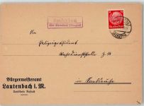76593 W7562 Lautenbach , Murgtal - Landpoststempel