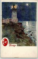Tanger Tangiers - Leuchtturm signiert