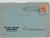 01877 O8501 Goldbach b Bischofswerda KEINE AK Landpoststempel