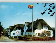 25946 W2278 Nebel , Amrum Werbe AK Gerienhaus Gundel Friedrichs