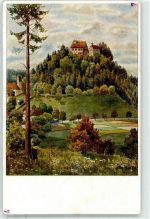 88289 W7981 Waldburg , Württ - Schloss sign V. Marschall