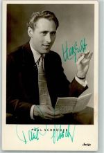 Paul Schröder Autogramm origin. Unterschrift Schlagersänger KEINE AK