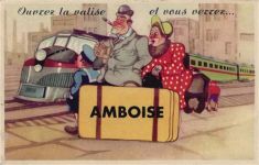 37400 Amboise - Amboise (Frankreich) Leporello I-II (kleiner Kleberrest VS)