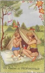 Profondeville - Profondeville (Belgien) Leporello I-II (kleine Abschürfung VS)