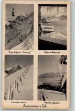 Winter Schnee Berg Seilbahn Eiszapfen