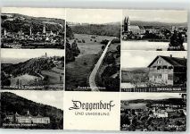 94469 W8360 Deggendorf - Ruselbergstraße Sanatorium Hausstein Ulrichsberg Waldhaus Ruset Kloster Niederalteich Metten