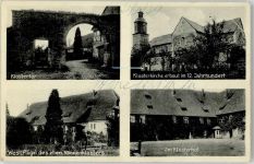 37194 W3417 Lippoldsberg - Benediktinerinnenkloster St.Jürgen Kirche Hof Tor