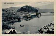 37647 W3453 Polle , Weser 1907 - Anlegestelle Schiff