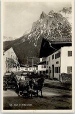 82481 W8102 Mittenwald - Dorfidyll Ochsengespann
