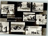 78141 W7741 Schönwald im Schwarzwald - Winter Seilbahn Kirche Hotel
