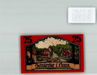 38879 O3706 Schierke am Brocken 1921 Notgeldschein Gutschein über 25 Pfennig Goethe's Faust Dorfstraße