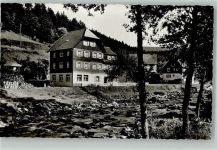 72270 W7292 Schönmünzach Foto AK Pension Elisabeth