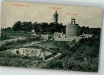 14770 O1800 Brandenburg an der Havel 1909 Foto AK Kriegerdenkmal Bismarckwarte