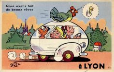 69000 Lyon - Lyon (Frankreich) Leporello I-II (fleckig RS)