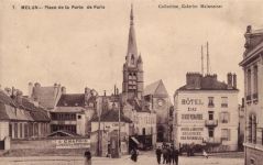 77000 Melun - Melun (Frankreich) Leporello, Hotel du Grand Monarque I-II