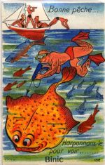 22520 Binic - Binic (Frankreich) Leporello, Fisch I-II