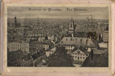 Brüssel - Brussel (Belgien) Leporello auf Holz I-II (Ecken abgestossen, fleckig RS)