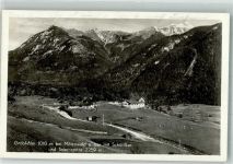 82481 W8102 Mittenwald 1937 Foto AK Gröbl-Alm Almhütte mit Schöttlkarspitze und Soiernspitze Fotograf Irl