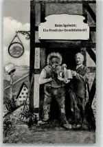 91220 W8563 Osternohe Foto AK Gasthaus Pension Igel