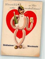 67098 W6702 Bad Dürkheim Künstlerkarte Volksfest Dürkheimer Wurstmarkt Humor Trinker Wein