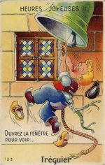 22220 Treguier - Tréguier/ Bretagne (Frankreich) Leporello II (minimaler Einriss, Ecken abgestossen)