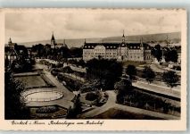 37574 W3352 Einbeck Foto AK Bahnhof Anlagen