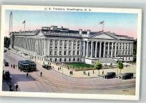 Washington D.C. - Straßenbahn Auto U.S. Treasury