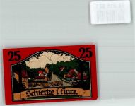 38879 O3706 Schierke am Brocken 1921 Notgeldschein Gutschein über 25 Pfennig Goethe's Faust Dorfstraße
