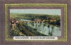 87700 Aixe-sur-Vienne - Aixe-sur-Vienne (Frankreich) Leporello II (minimaler Einriss, fleckig VS)