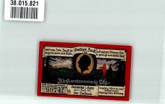 38879 O3706 Schierke am Brocken 1921 Notgeldschein Gutschein über 25 Pfennig Goethe's Faust Dorfstraße