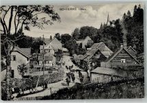 38879 O3706 Schierke am Brocken - Viehtrieb durch die Dorfstraße unterhalb der Bergkirche Verlag Louis Glaser 22395