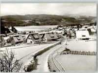 79859 W7826 Schluchsee Winter Panorama des Ortes mit der St. Nikolaus Kirche
