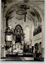 87727 W8943 Babenhausen , Schwab Foto AK Kirche