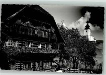 9560 Wachsenberg 1959 Foto AK Gasthaus Tiffner Pension Kirche