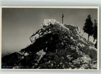 83727 W8162 Schliersee Foto AK Gipfelkreuz Bodenscheidgipfel