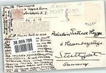 London 1913 Gebrauchsspuren Postamt Auto sign. Oilette Künstlerkarte