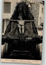 08460 Signy-l'Abbaye Foto AK Erection du Calvaire Christ