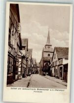 37619 W3452 Bodenwerder - Kirchstraße mit Stadtkirche St. Nicolai