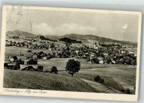 88161 W8998 Lindenberg i. Allgäu Foto AK Kirche Berge Fabrik