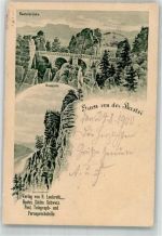 01847 O8351 Bastei 1900 - Basteibrücke