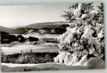 79859 W7826 Schluchsee Winter Panorama des Ortes mit Kirche St. Nikolaus