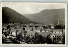 06502 O4308 Thale 1926 - Panorama des Ortes mit St. Petri Kirche Bahnpost Magdeburg-Thale