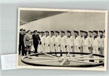 Sammelbild Der Führer bei der Kriegsmarine Album Nr. 8 Deutschland erwacht Nr. 142 Hitler KEINE AK