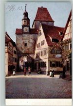 W8803 Rothenburg ob der Tauber Hildenbrand Hans um 1910 - 25 Röderbogen u. Markusturm Novitas 1012 Farben Fotos Foto AK