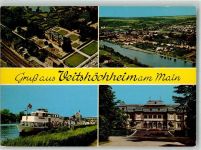 97209 W8707 Veitshöchheim Foto AK Schloss Veitshöchheimer Personenschifffahrt