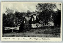 38723 W3370 Seesen , Harz Foto AK Cafe Wilhelmshöhe